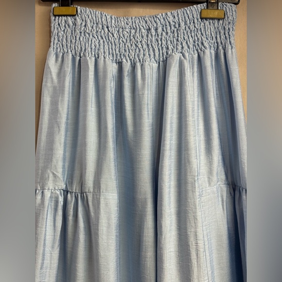Boho Loose Wide Leg Pant Blue - Picture 9 of 9